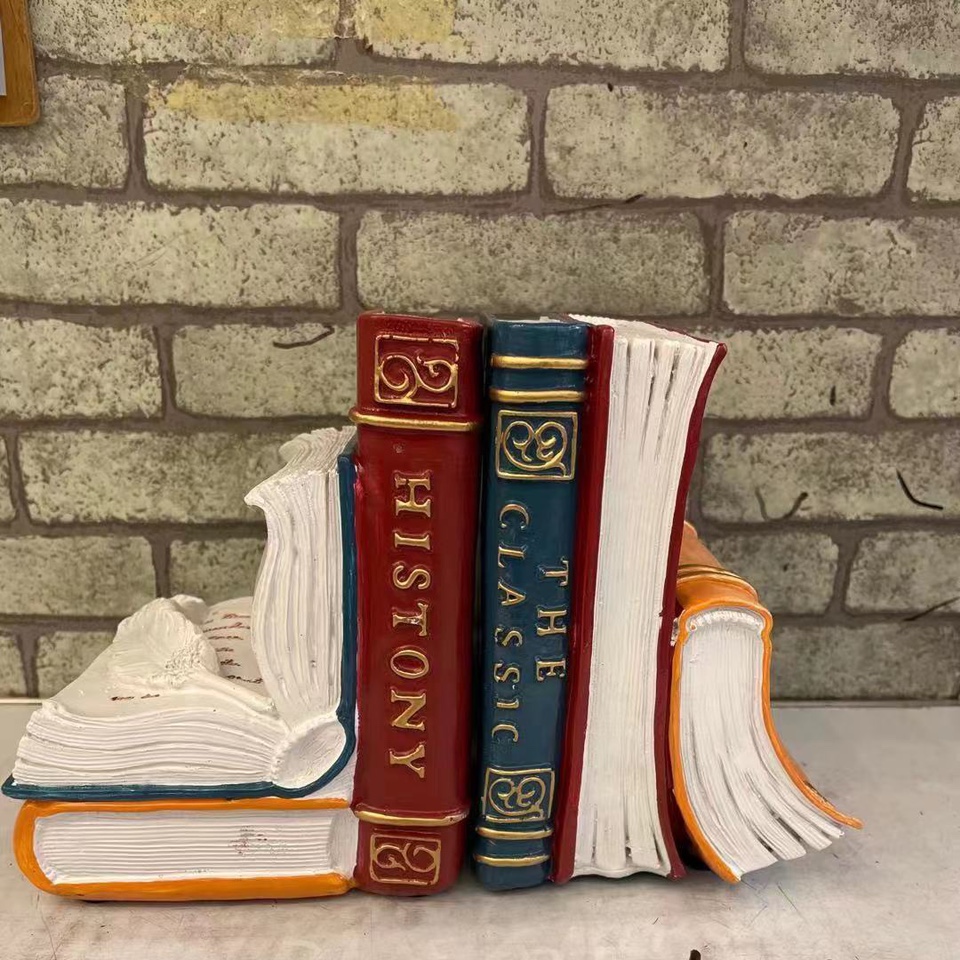 书本造型树脂摆件装饰工艺品创意工艺品家居摆件书靠外贸跨境