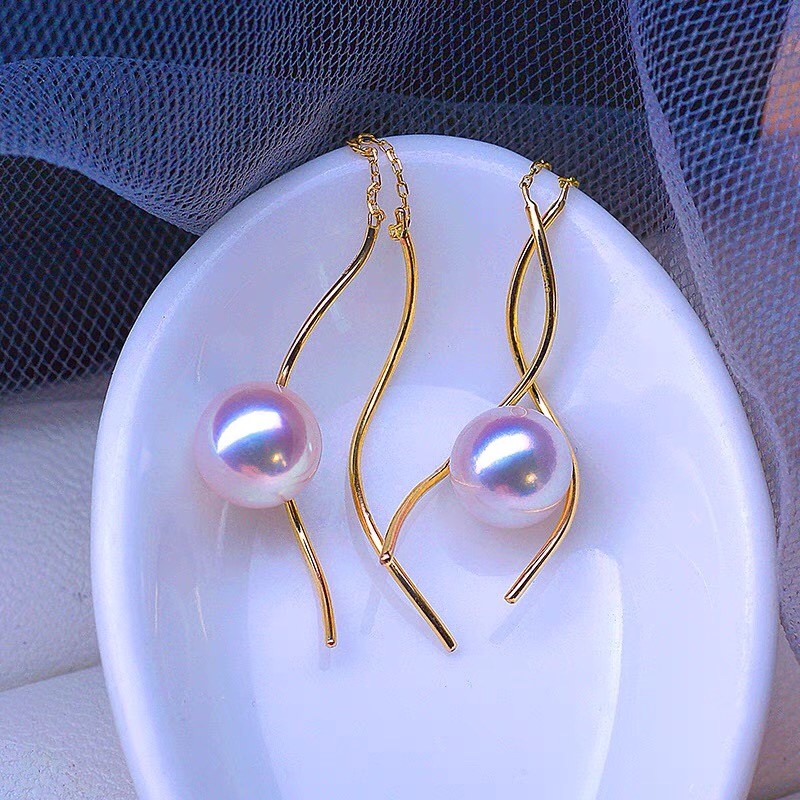 Pearl earrings personality fashion studs