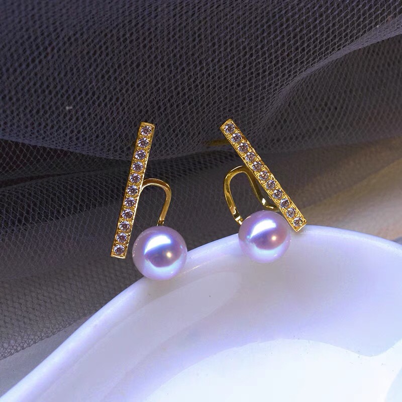 Pearl earrings, drop earrings, studs