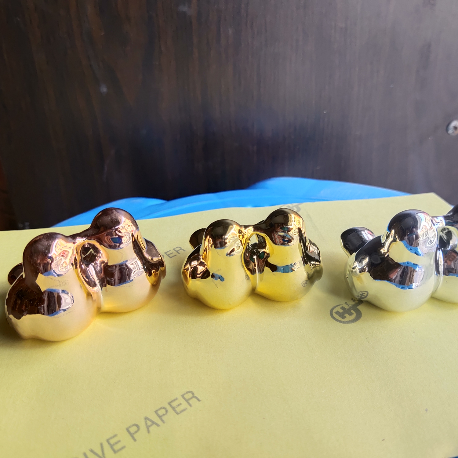 7961-38 陶瓷电镀小鸟玫瑰金银色金色三色混陶瓷家居摆件工艺