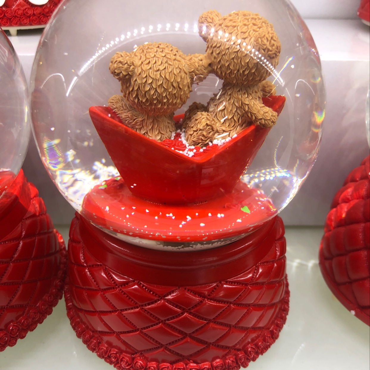 水晶球音乐雪花❄️白底实物图