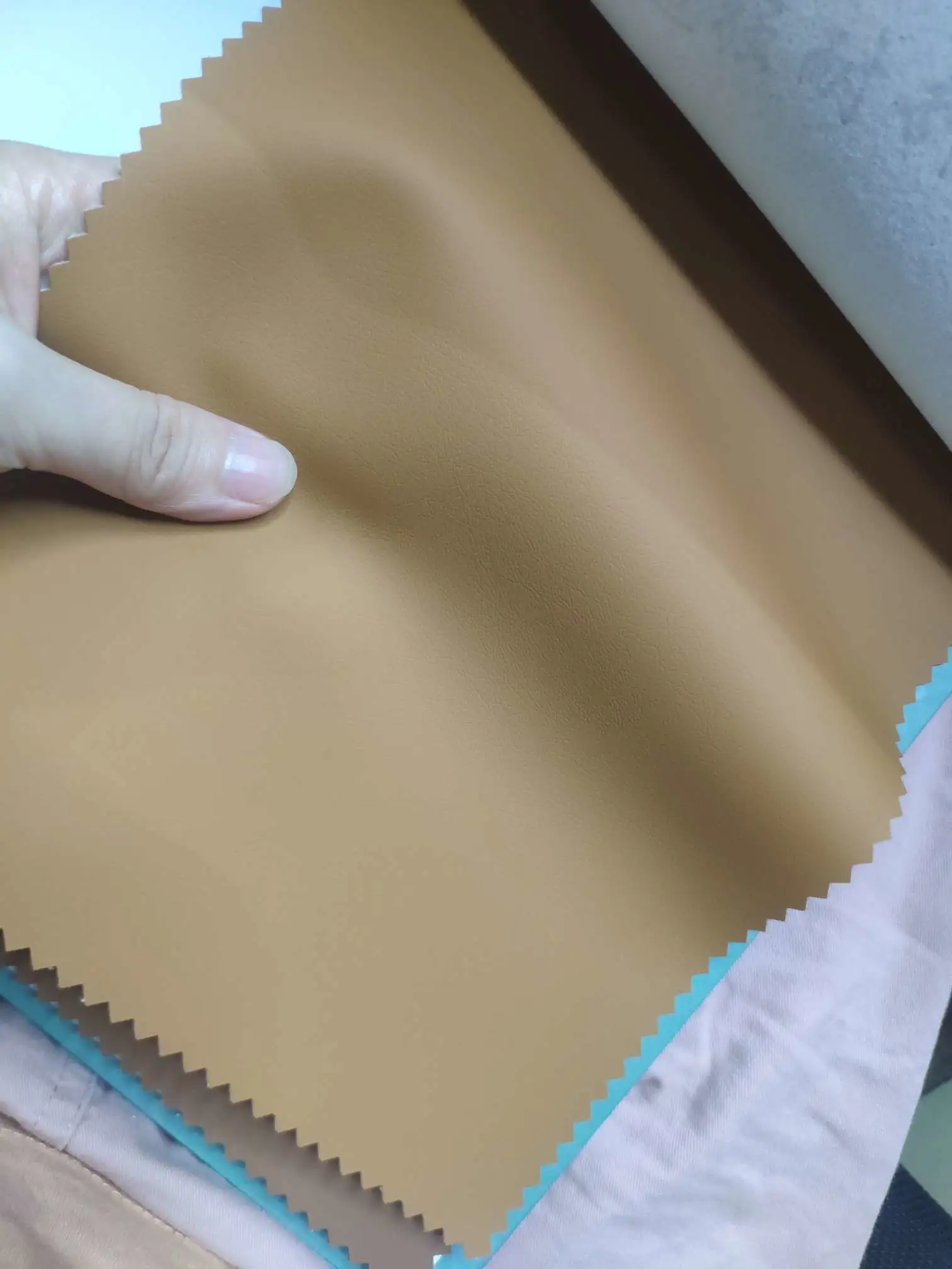 Artificial leather soft and hard wrapped sliding door leather wall decorative leather fabric in stock, decorative leather B1 flame-retardant No. 2 detail image 4