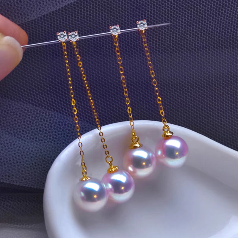 Pearl earrings Long pearl earrings drop