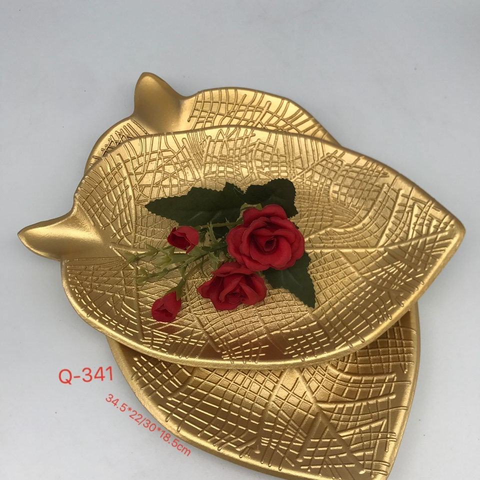 轻奢家用果盘零食盘客厅茶几水果盘酒店前台糖果盘子钥匙托盘摆件88爱家工艺06
