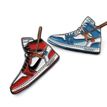 球鞋红蓝款别针款