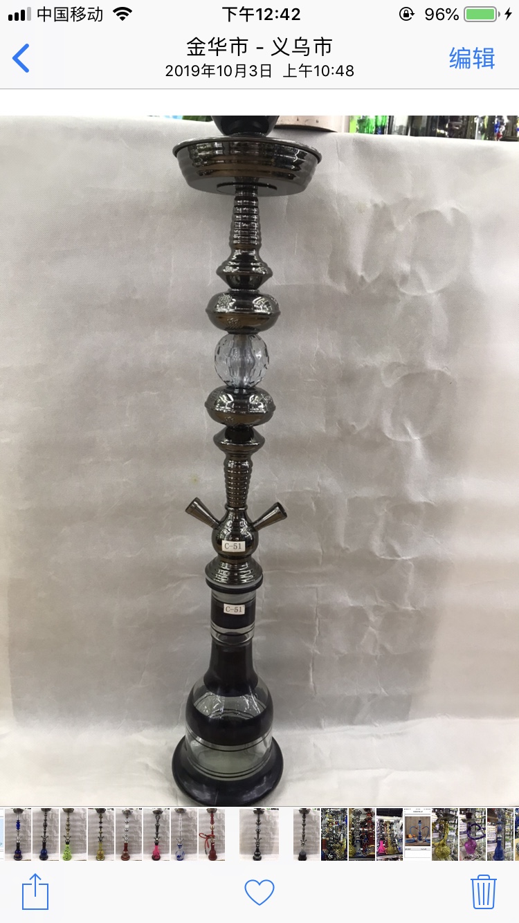 水烟壶/水烟/铁+玻璃细节图