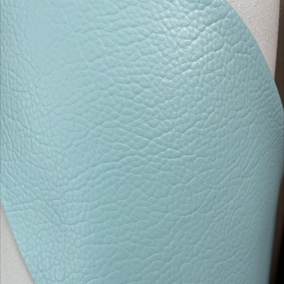 Large lychee-patterned leather fabric, leather sofa, leather belt, accessories, sky blue dlz016 Application Scenario