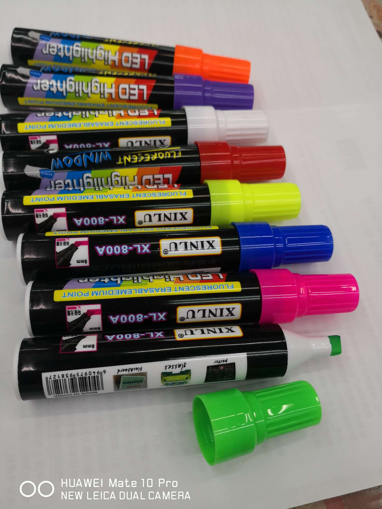 Yiwu Boyang Pen and Ink Products Store offers XL-800A-8 color PVC bag packaging for electronic highlighter pen tips Item Picture