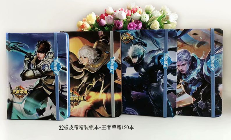 32K Bow Rubber Band Notebook, Diary 1 2 Item Picture