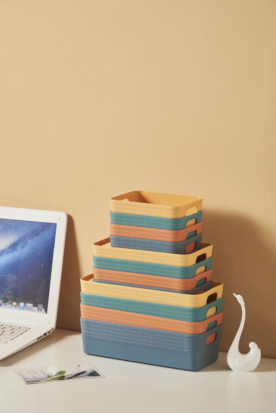 New color desktop storage series storage frame Application Scenario
