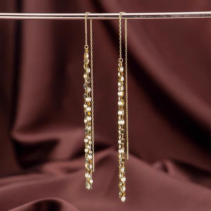 Ear line female simple lip chain style temperament long ear line