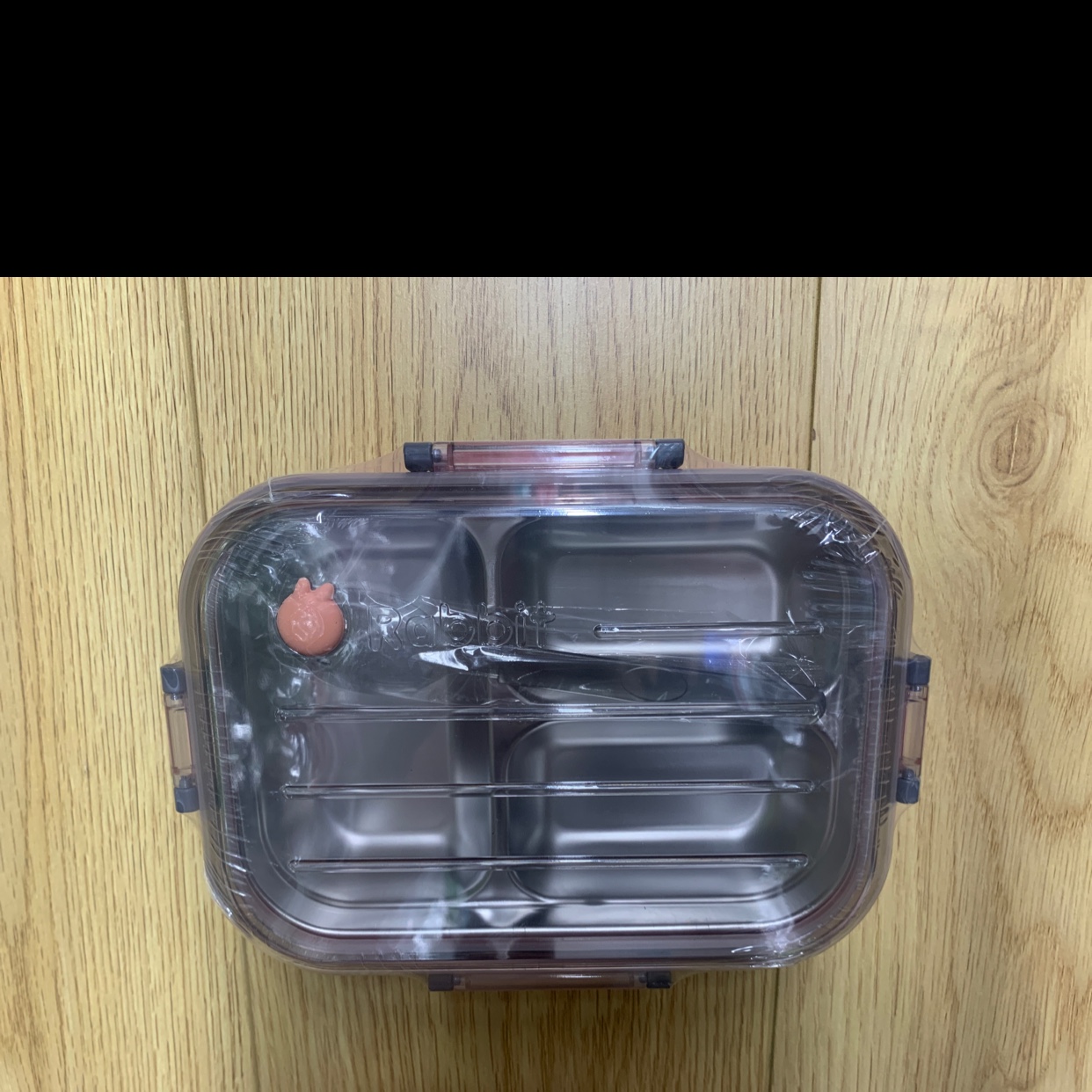 New stainless steel lunch box divided lunch box Student lunch box 304 full figure