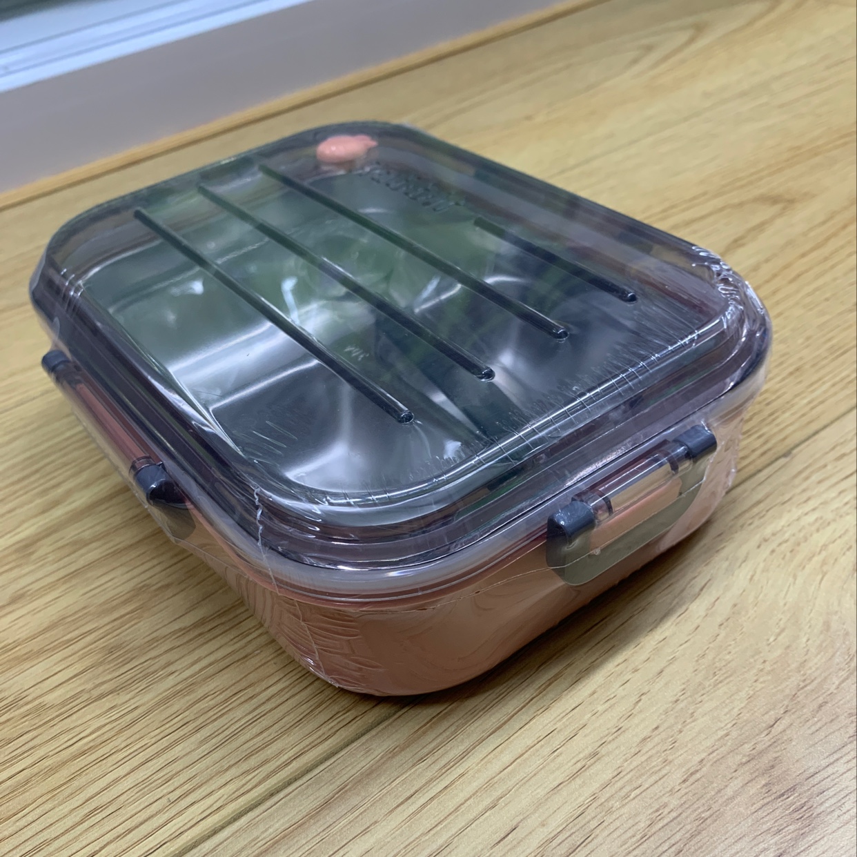 New stainless steel lunch box divided lunch box Student lunch box 304 Specification drawing