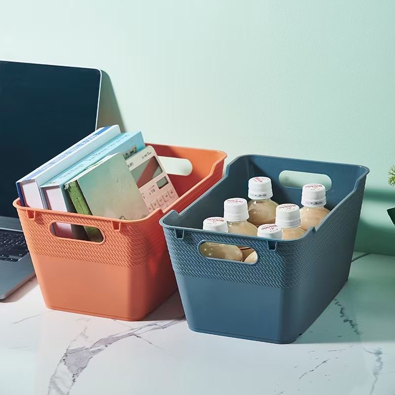 New color desktop storage box storage basket full figure