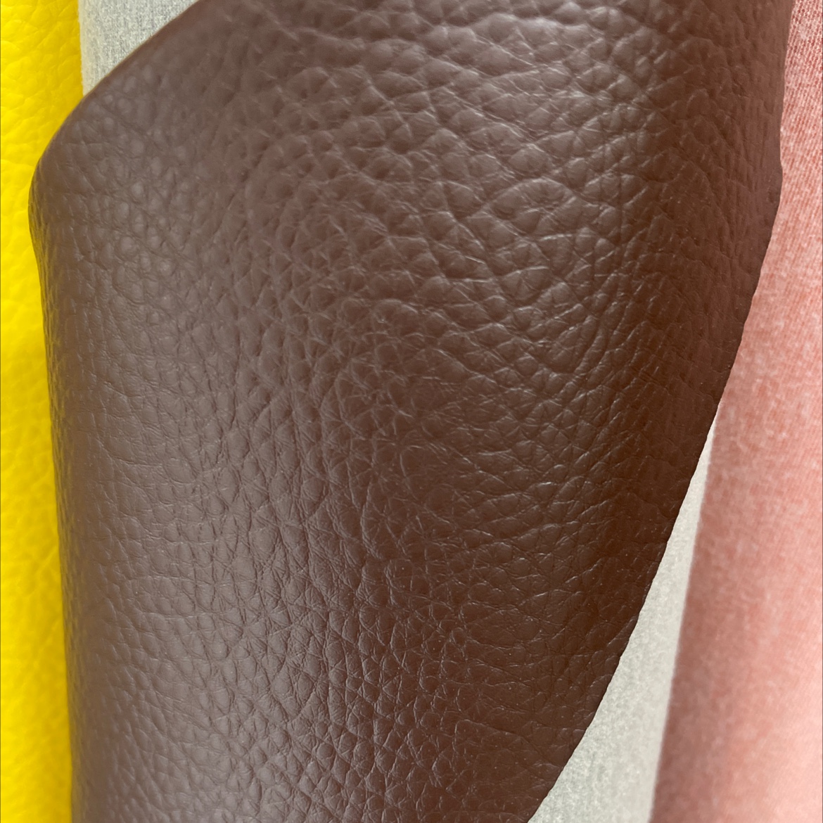 Large lychee-patterned leather fabric, leather sofa, belt, accessories, coffee dlz024 Specification image