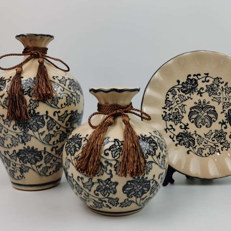 花瓶 摆件/陶瓷工艺品/软装婚庆酒店细节图