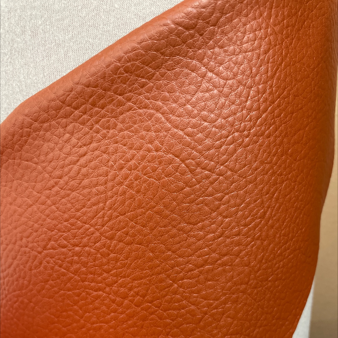 Large lychee-patterned leather fabric sofa belt accessory red and brown dlz023a