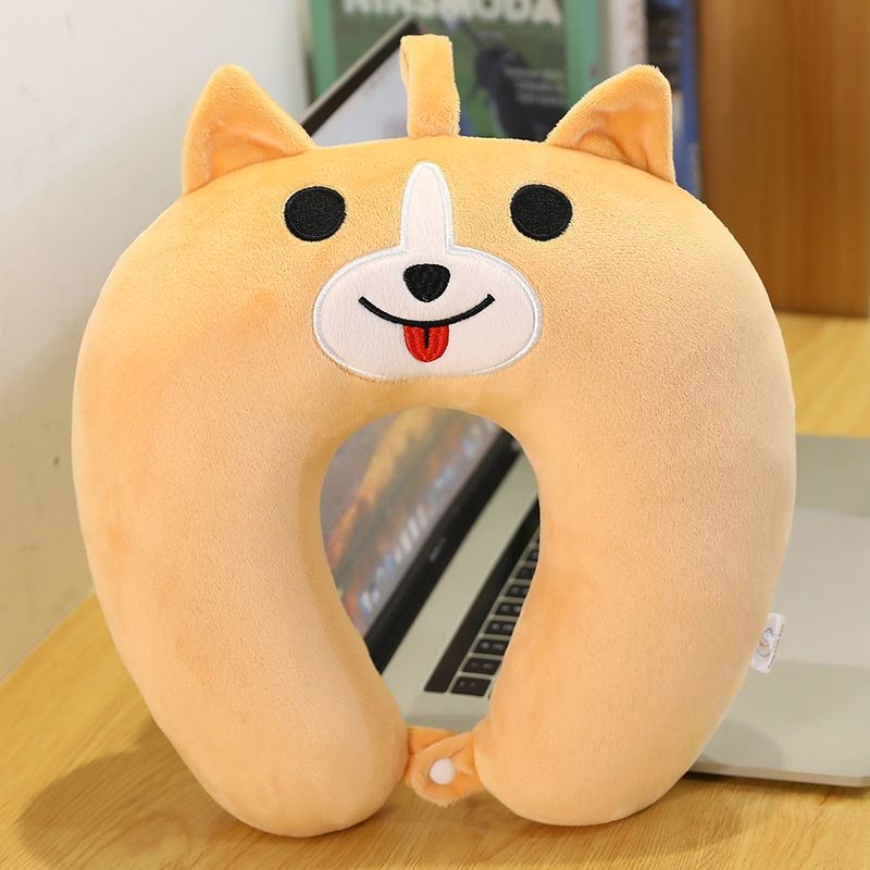 U-shaped pillow, cute cartoon throw pillow, pillow, neck guard pillow, airplane travel office nap pillow, cervical pillow, neck guard 33