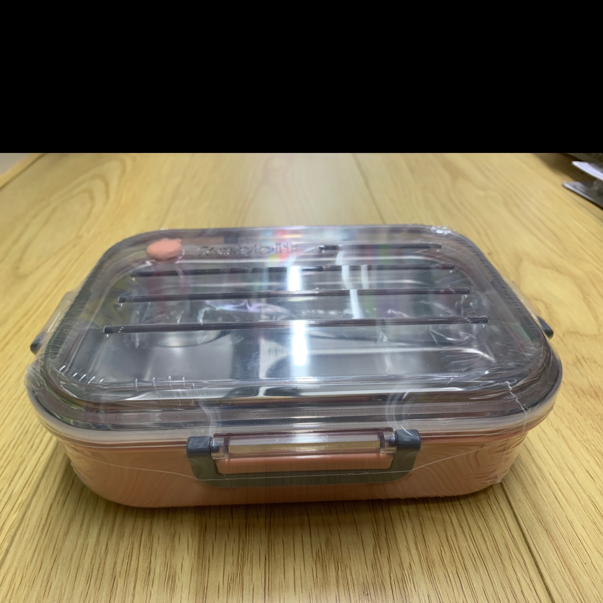 New stainless steel lunch box divided lunch box Student lunch box 304 details Picture