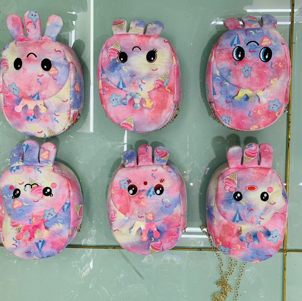 Plush crossbody bag, plush cartoon crossbody bag, new cute cartoon printed octopus crossbody bag for children