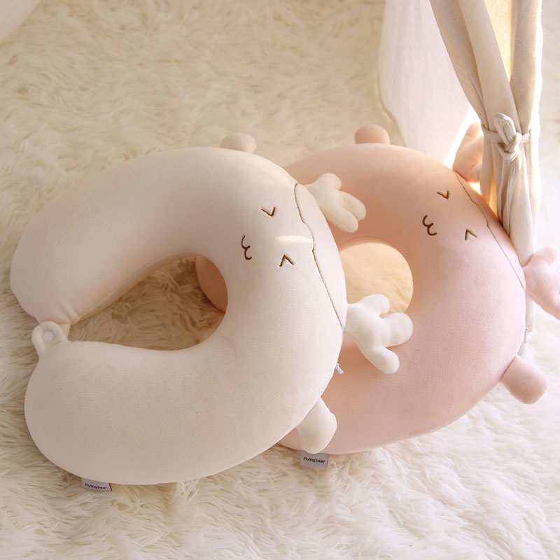 U-shaped pillow, cute cartoon throw pillow, pillow, neck support pillow, airplane travel office nap pillow, cervical pillow, neck support 5