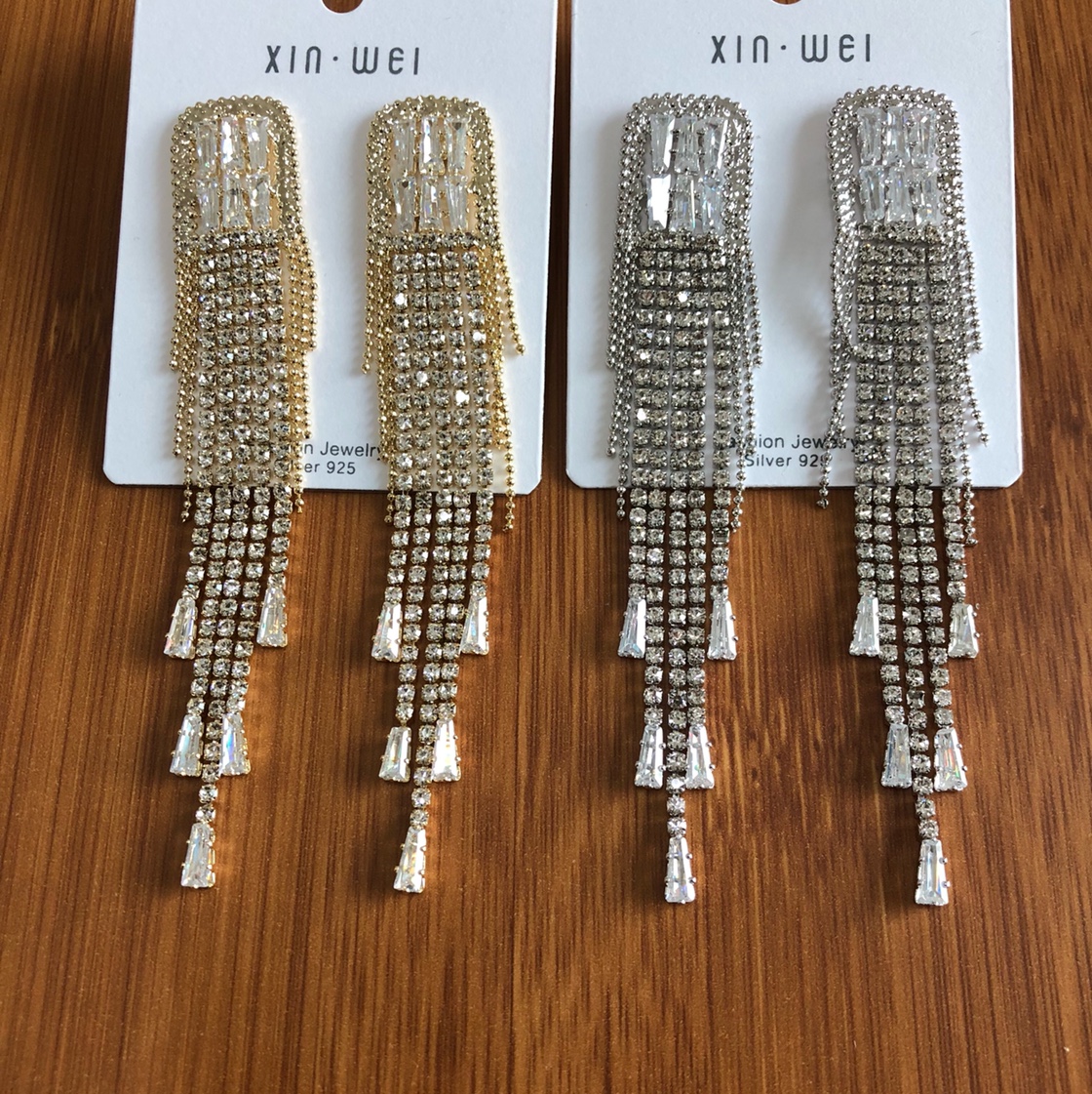 网红百搭耳环女流苏长款显脸瘦气质感新款耳钉冷淡风