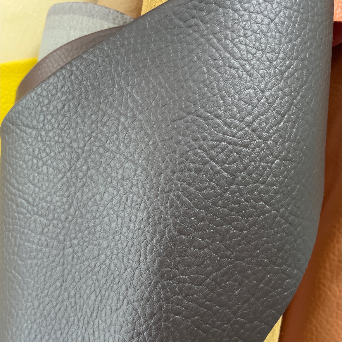 Black Coffee dlz025 leather sofa belt accessories with large lychee pattern leather fabric Application Scenario