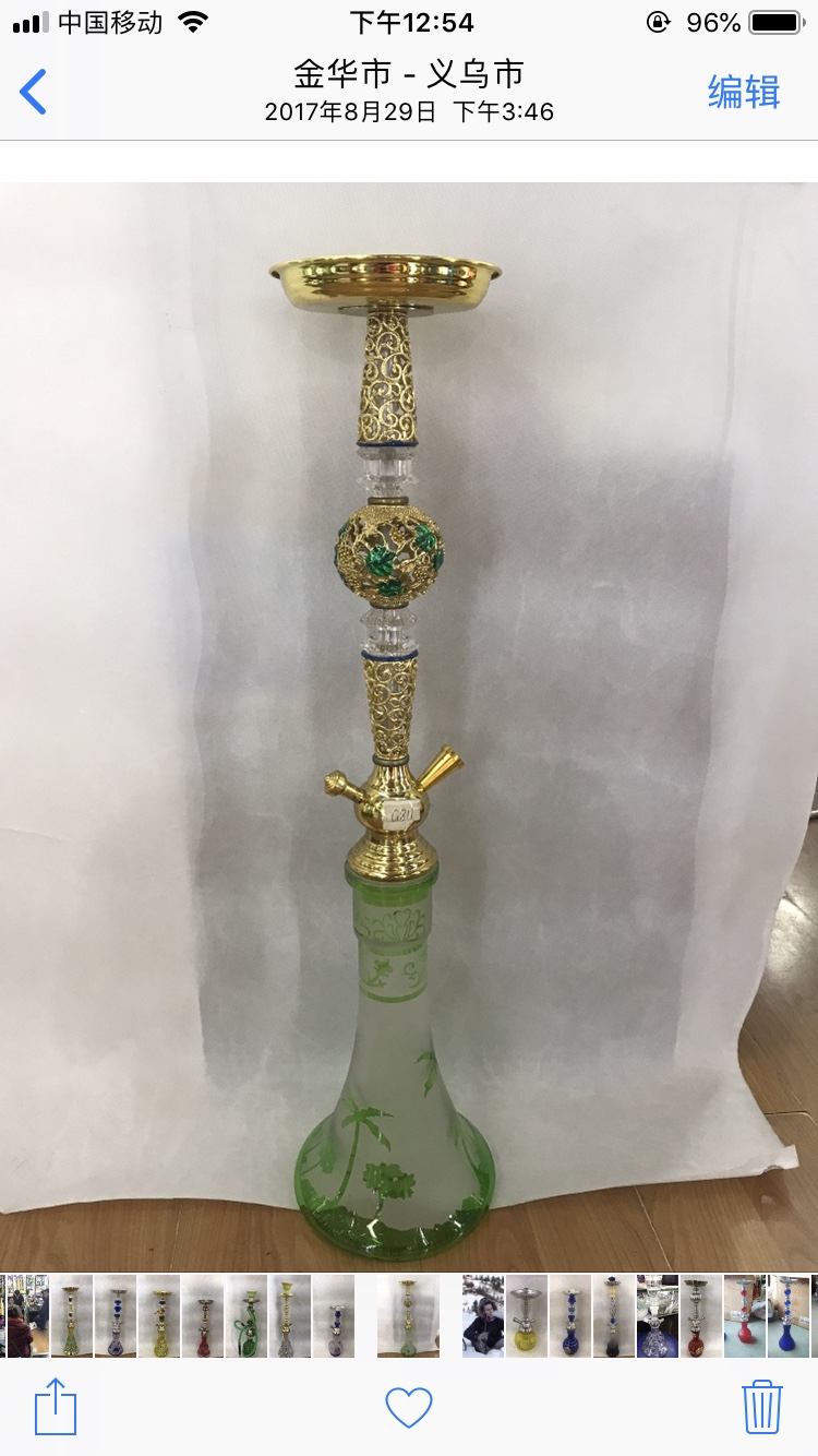 水烟壶/水烟/铁+玻璃细节图