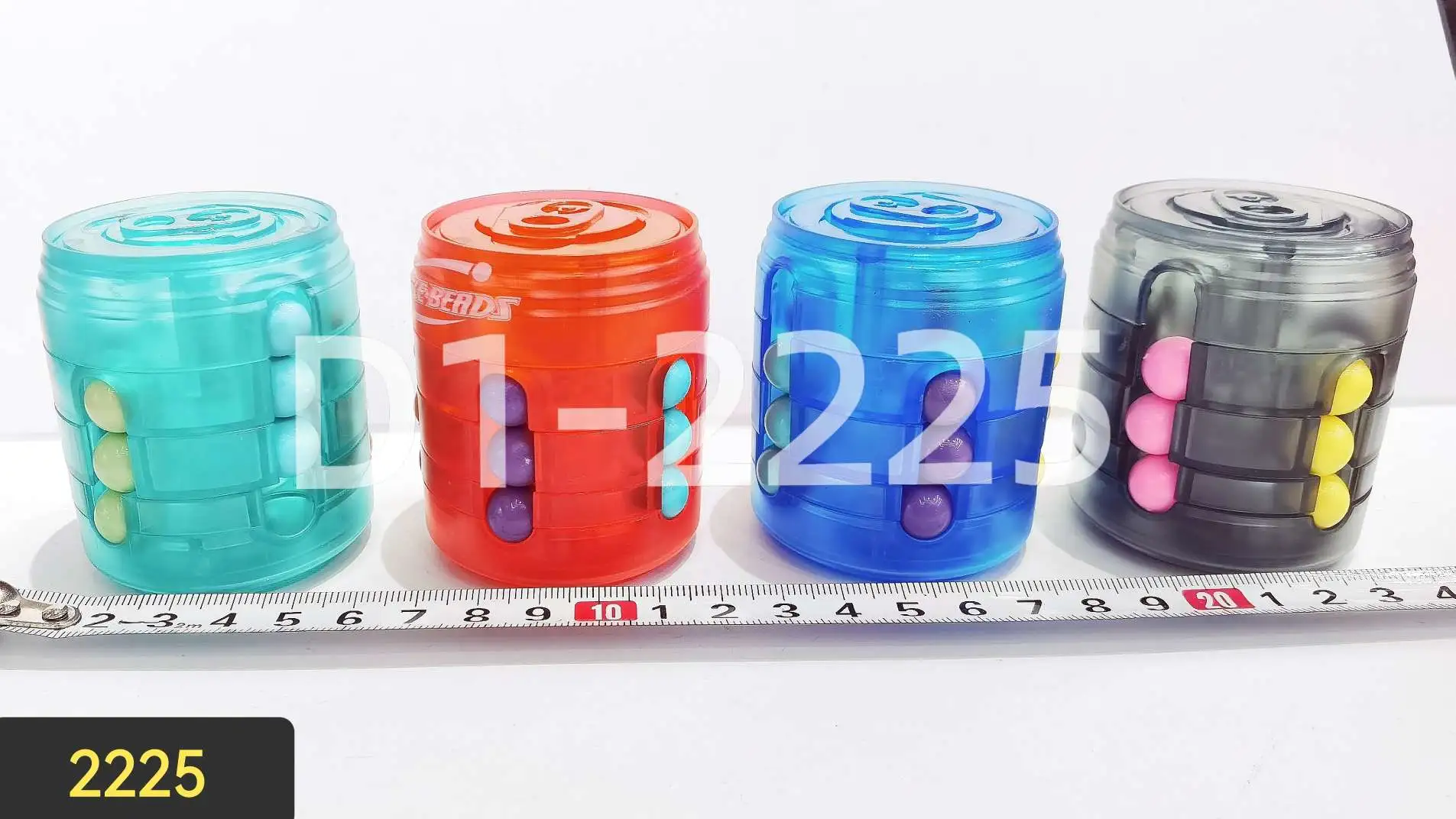 Coca-Cola color box Rubik's Cube with sliding beads detail image 9