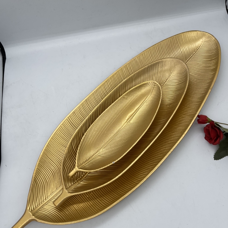 Light luxury home fruit plate, snack plate, living room coffee table, fruit plate, hotel front desk candy plate, key tray, decorative items, 85 Love Home Craft 06