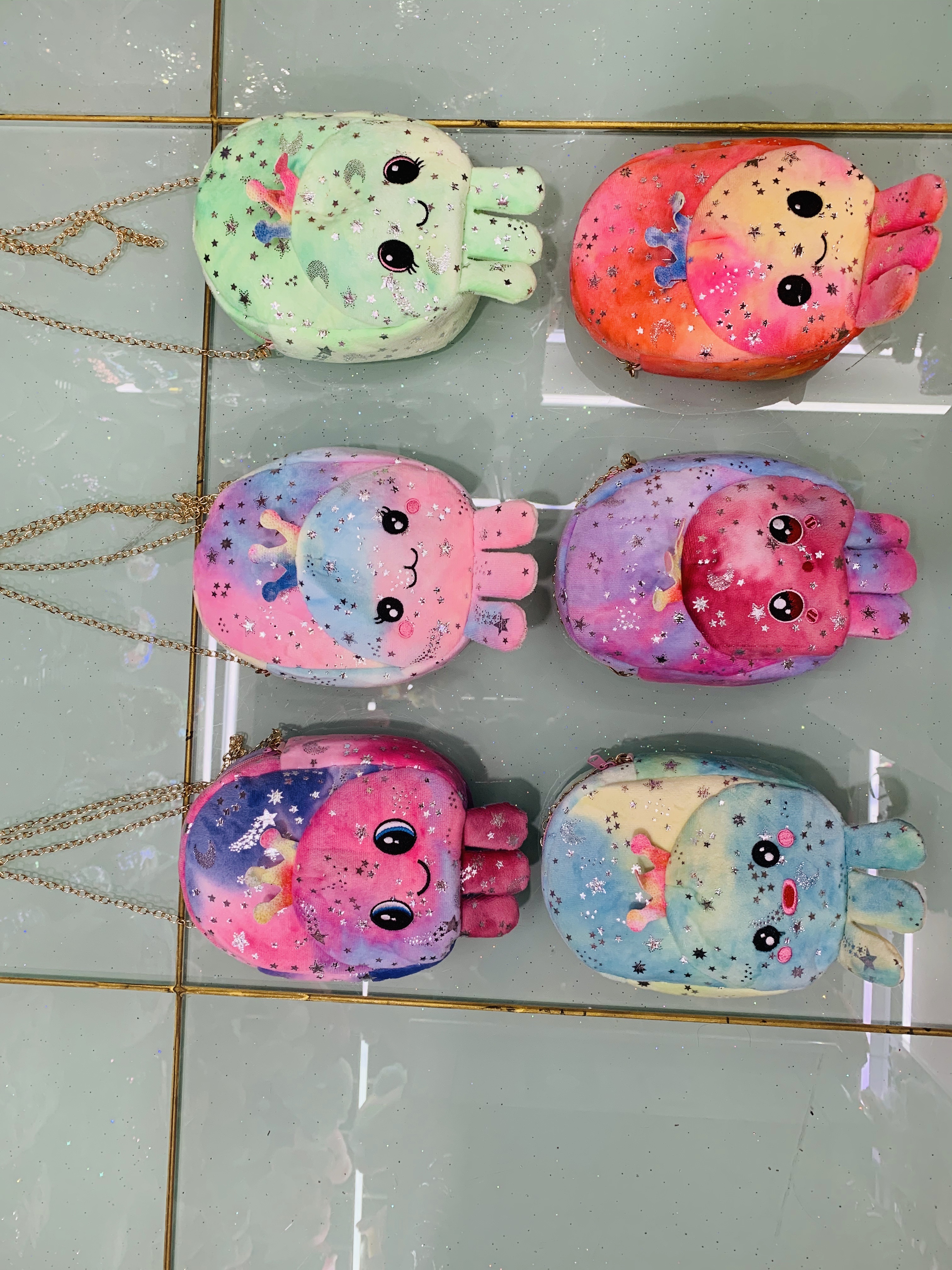 Plush crossbody bag, plush crossbody bag, plush toy, new cute cartoon octopus crossbody bag details Picture