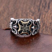 93 Thai love you Taoist nine-word truth ring Fashion men cool ring light luxury index finger ring personality niche lettering