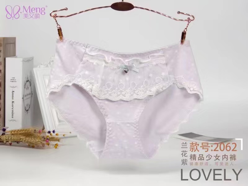 Manufacturers Direct Seamless Underwear Soft Super Elastic Color Super Multi-Mesh Hollowed Out Girl Small Waist Underwear 2062 Specification drawing