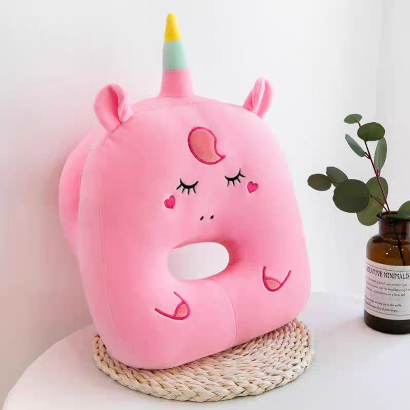 U-shaped pillow, cute cartoon throw pillow, pillow, neck support pillow, airplane travel office nap pillow, cervical vertebrae