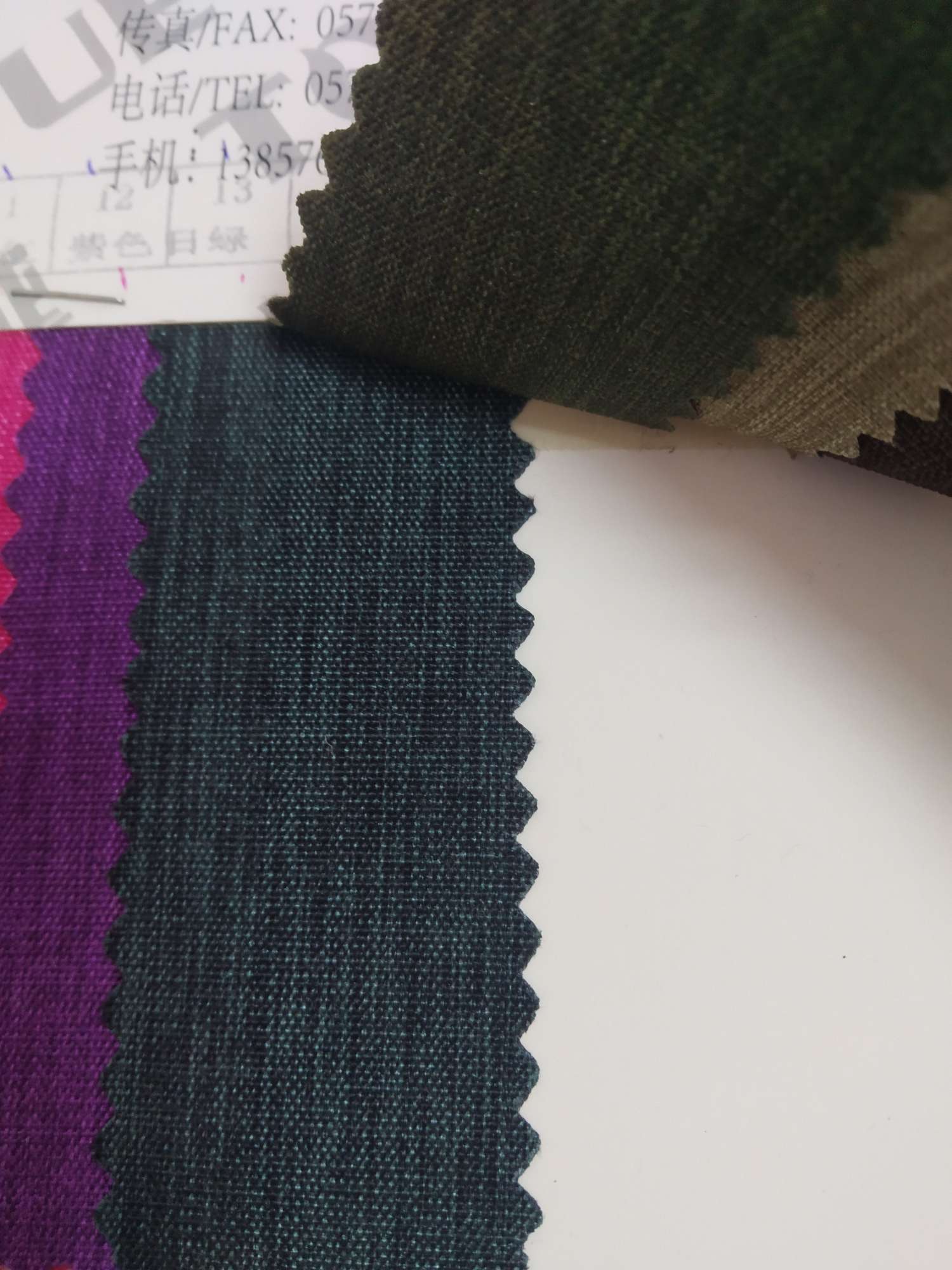 TY-- 034 300D Matte and stretchable pu waterproof 13# green mesh Application Scenario