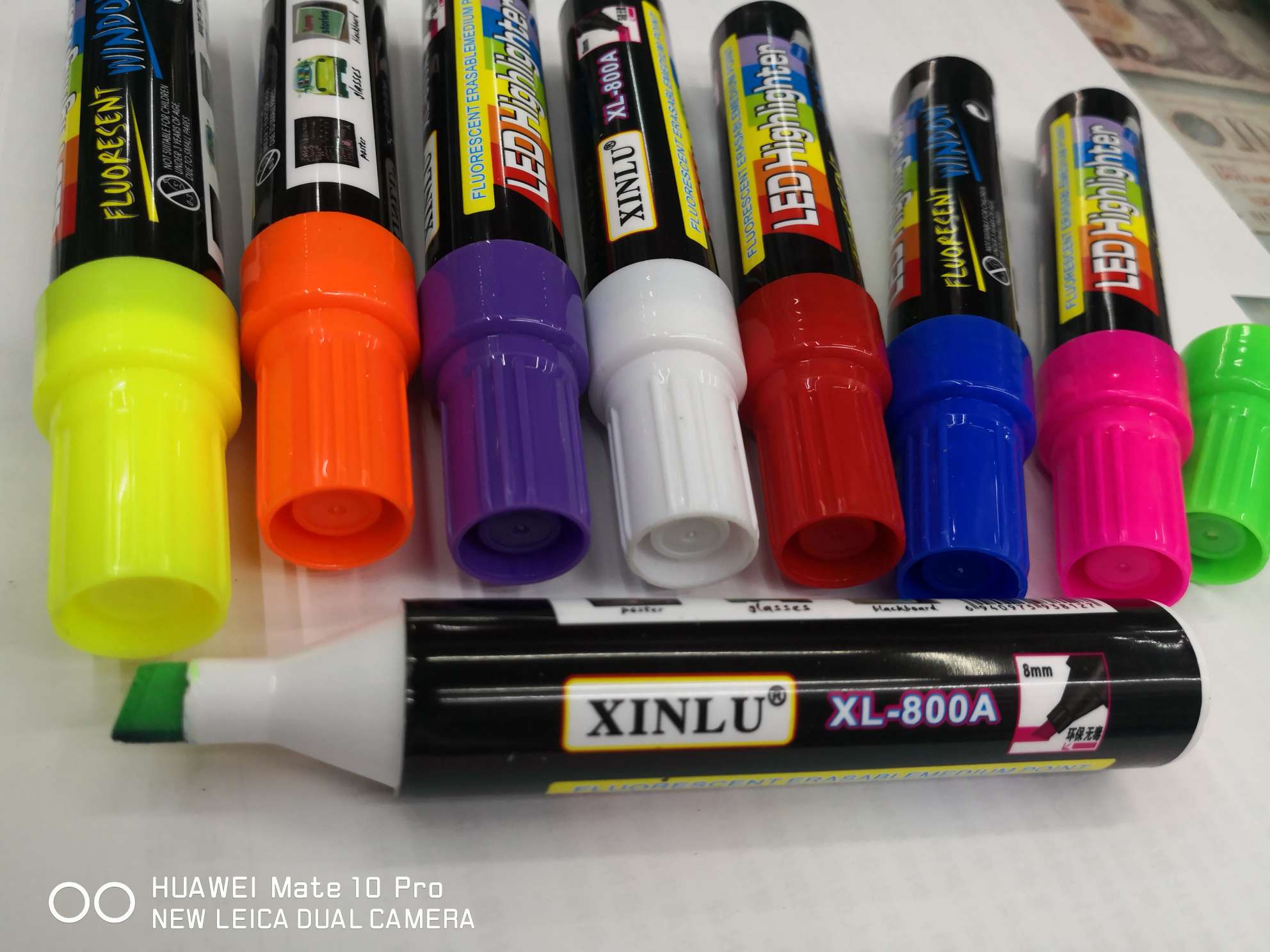 Yiwu Boyang Pen and Ink Products Store offers XL-800A-8 color PVC bag packaging for electronic highlighter pen tips Application Scenario