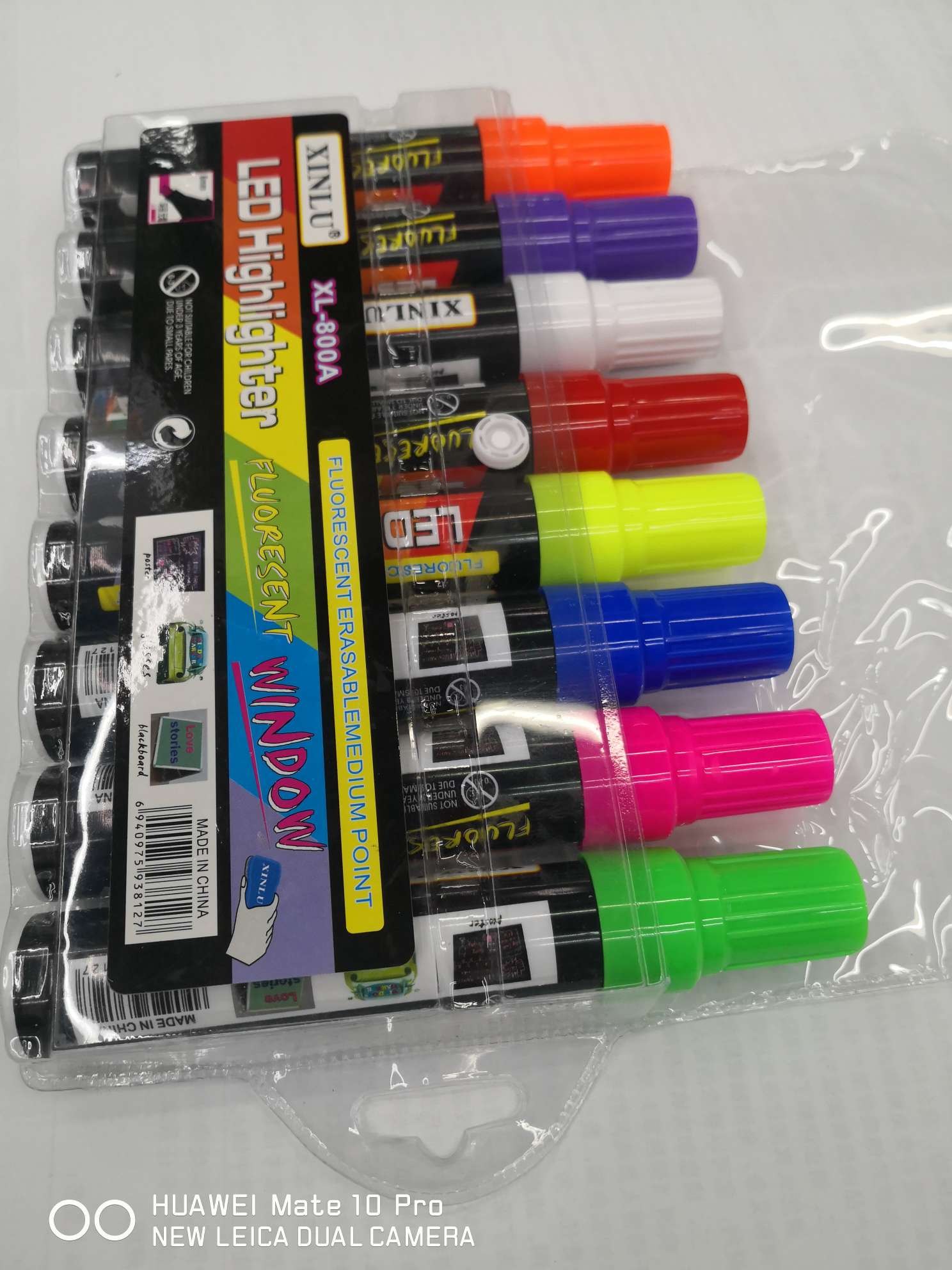 Yiwu Boyang Pen and Ink Products Store offers XL-800A-8 color PVC bag packaging for electronic highlighter pen tips details Picture