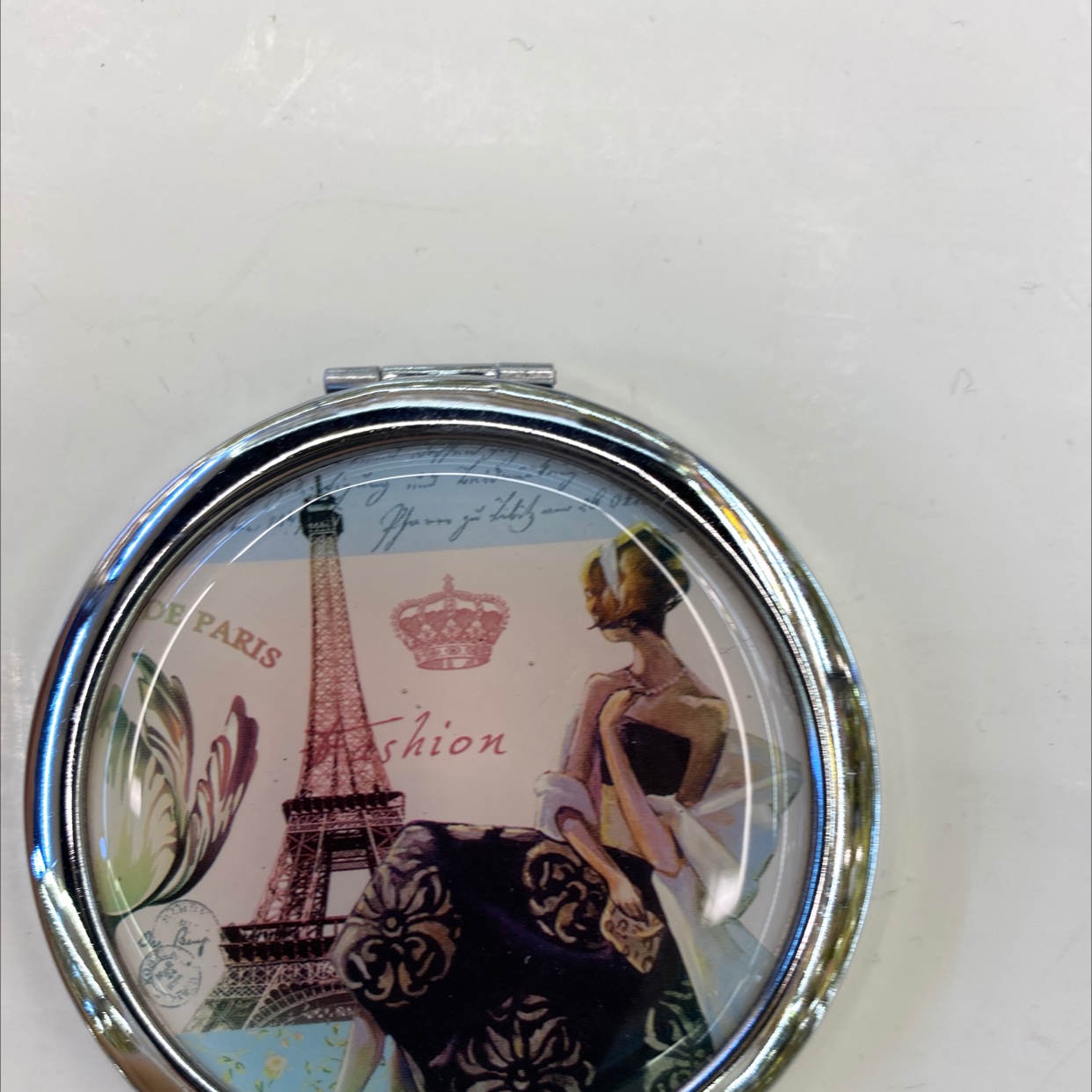 迪梦斯工艺品珠宝首饰盒镜子手工定制创意礼品镜子艾菲尔铁塔图案
详情图5