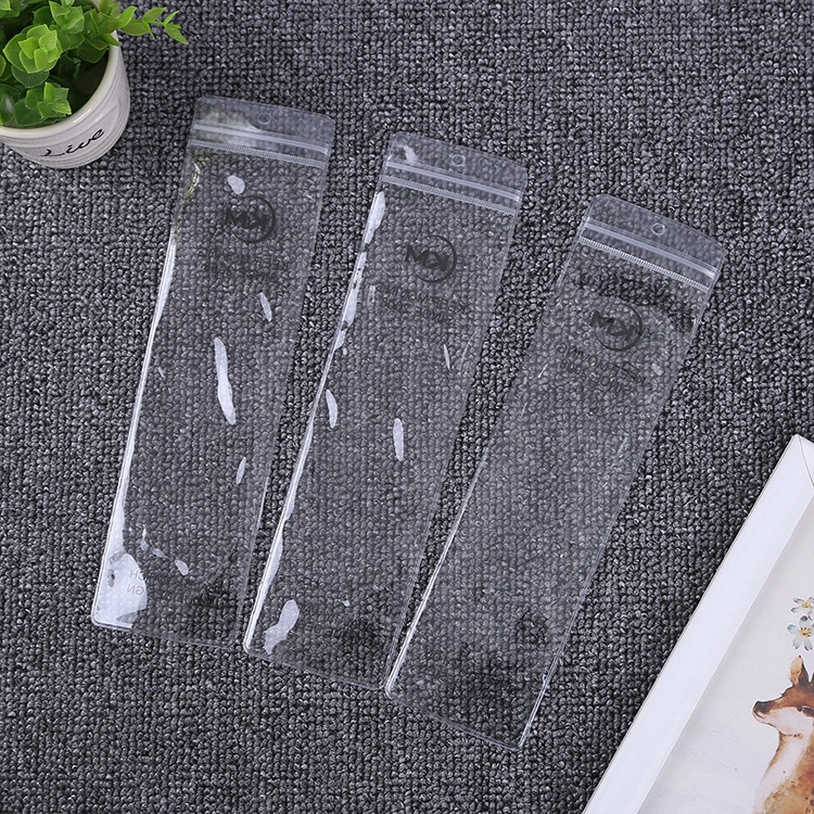 The manufacturer is selling custom-made PVC gel pen self-sealing bags with transparent sealing and long strips, as well as plastic bags for cosmetic brushes full figure