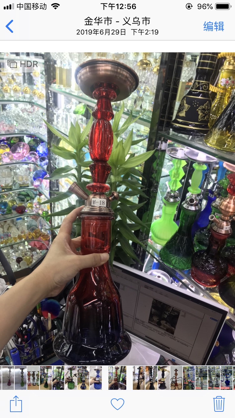 水烟壶/水烟/铁+玻璃产品图