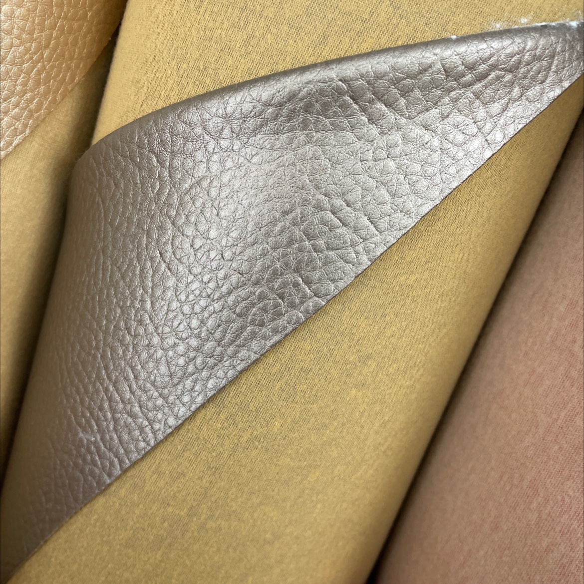 大荔枝纹皮革面料皮料沙发皮带饰品暗金dlz039