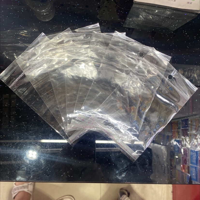 Transparent card head perforated bag details Picture