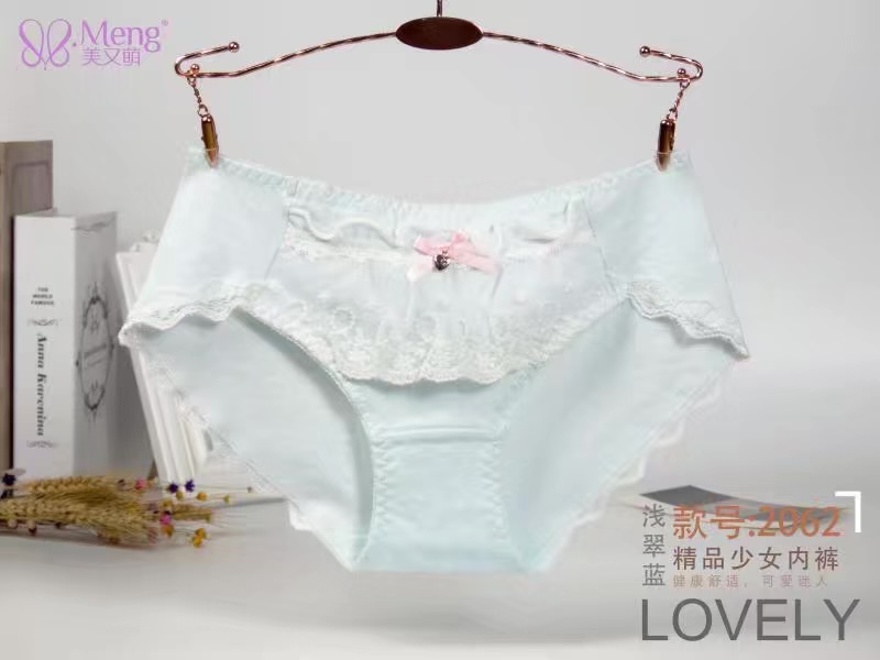 Manufacturers Direct Seamless Underwear Soft Super Elastic Color Super Multi-Mesh Hollowed Out Girl Small Waist Underwear 2062 Application Scenario