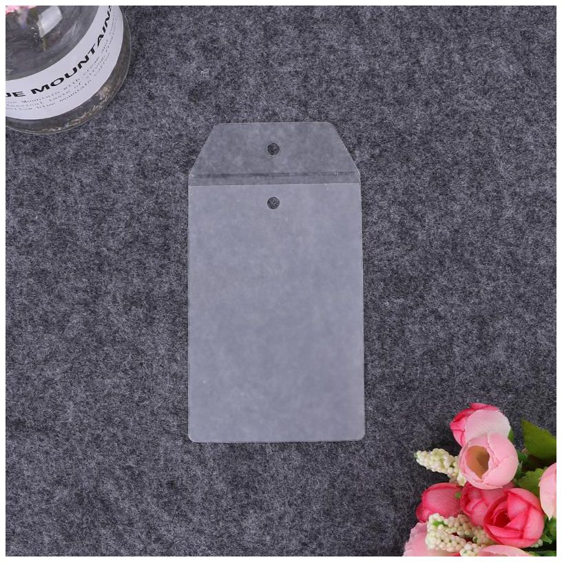 Customized supply of pvc flat mouth transparent clothing tag price bags, frosted thickened collar label pvc bags Application Scenario