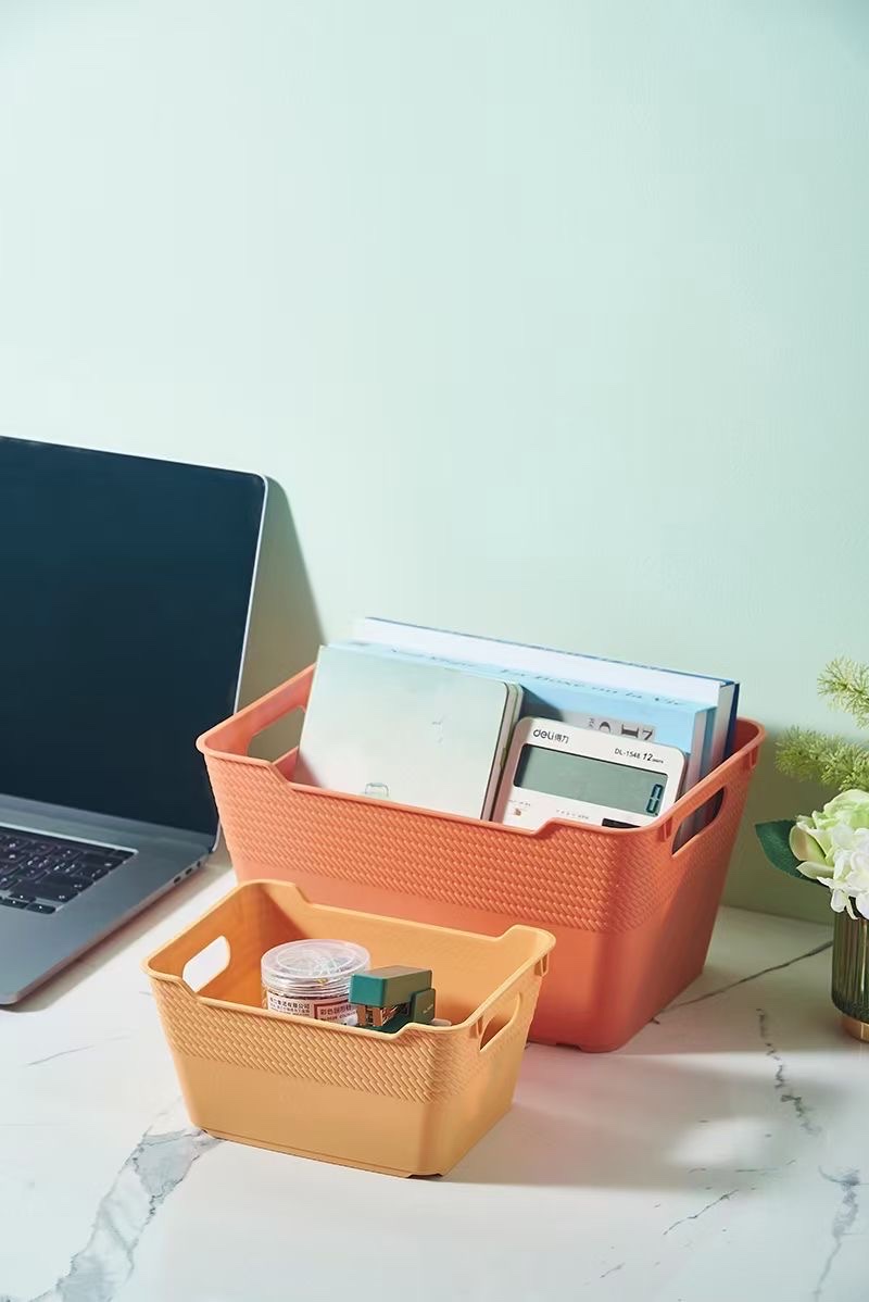 New color desktop storage box storage basket Specification drawing