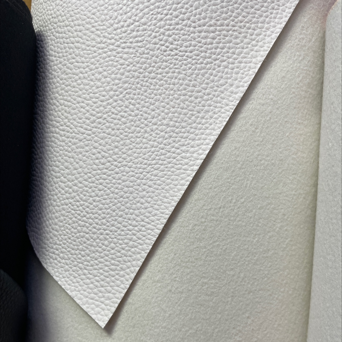 Classic lychee-patterned leather fabric, leather bags, sofas, belts, accessories, white jdlz028 Specification image