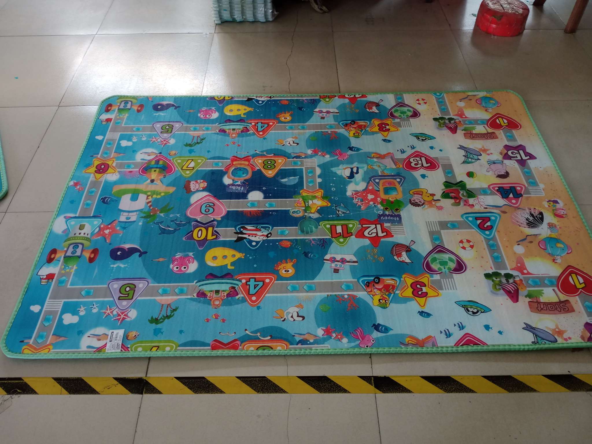 0.5cm双面爬爬垫 爬行垫厂家直销现货无纺布包边LD 120*180详情10