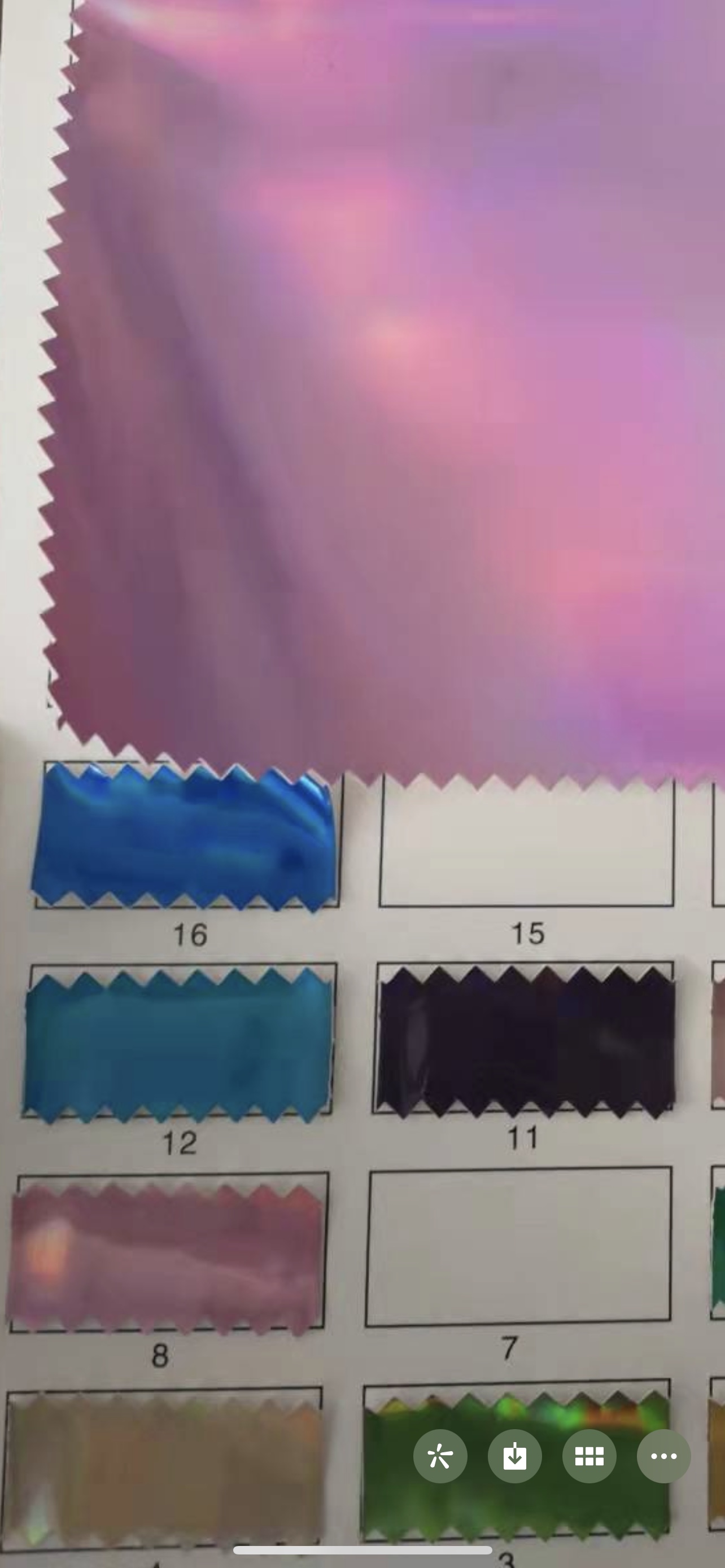 tpu seven-color laser leather fabric in large stock, high, medium and low grade, factory direct sales, hot sales, large stock of high, medium and low grade bags details Picture