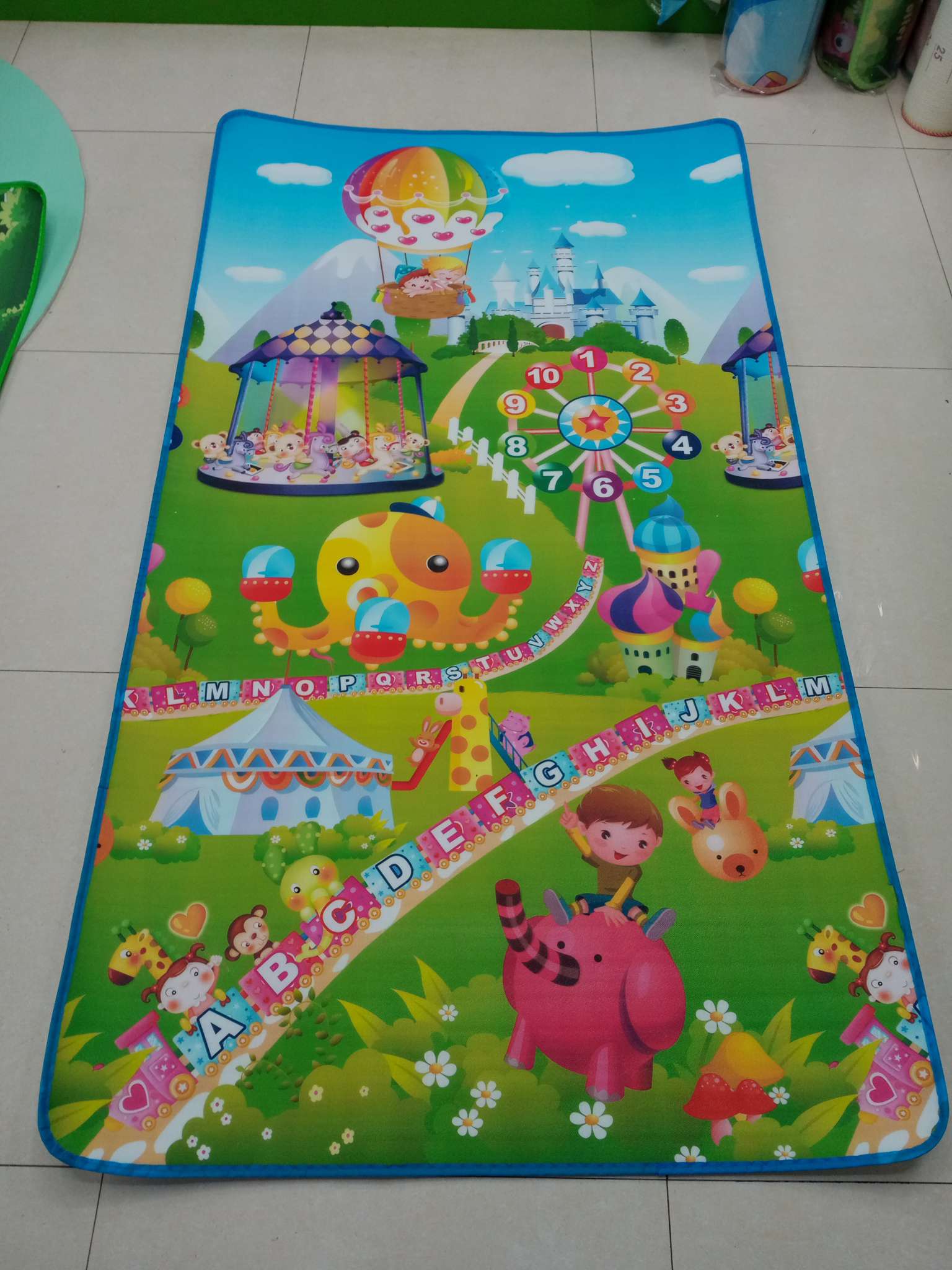 0.5cm双面爬爬垫 爬行垫厂家直销现货无纺布包边LD 120*180详情5