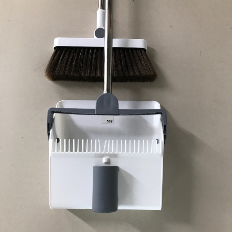 Stainless Steel Sweep Pan Set Plastic Broom Bucket Set Household Cleaning Set Can Be Turned To Sweep Pan Set Application Scenario